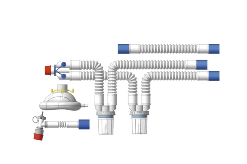 Breathing circuits with two water trap, model 3406/5606