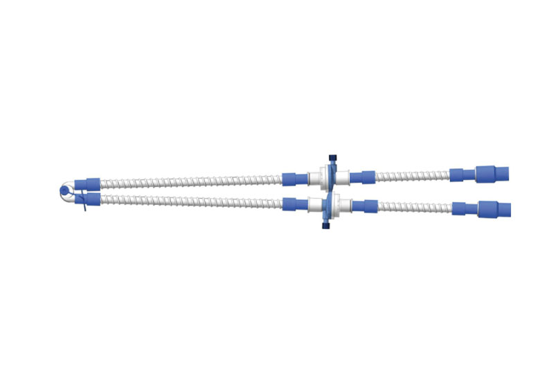 Breathing circuit without water trap, model 6602