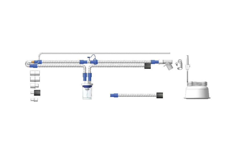 Breathing circuit with one water trap, model 6606